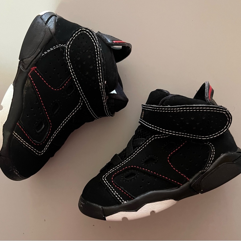 Black and Red Toddler Jordan Sneakers